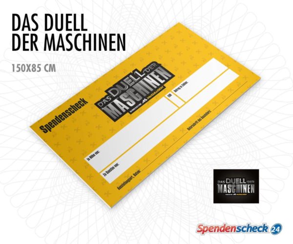 Spendenscheck Vorlage Das Duell der Maschinen