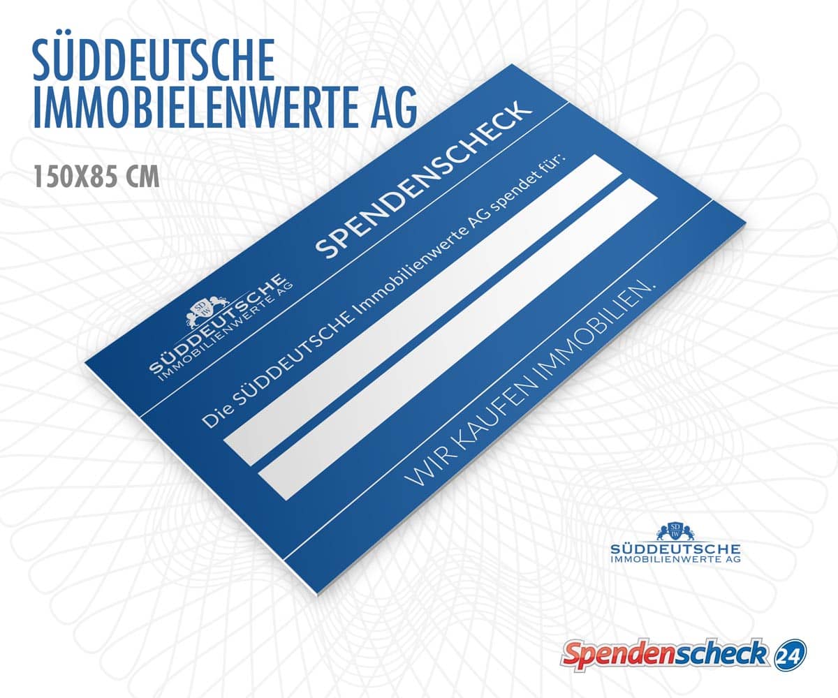Spendenscheck Vorlage Die Süddeutsche Immobielenwerte Ag Spendenscheck Vorlage Die Süddeutsche Immobielenwerte Ag
