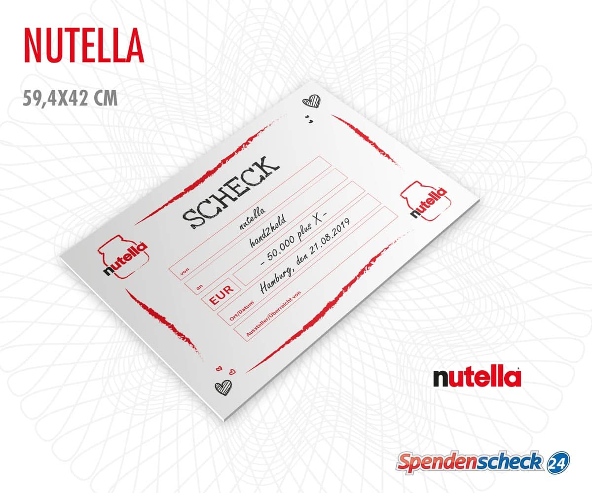 Spendenscheck Vorlage Nutella Spendenscheck Vorlage Nutella