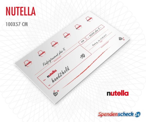 Spendenscheck Vorlage Nutella