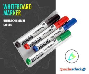 Spendenscheck Whiteboard Marker