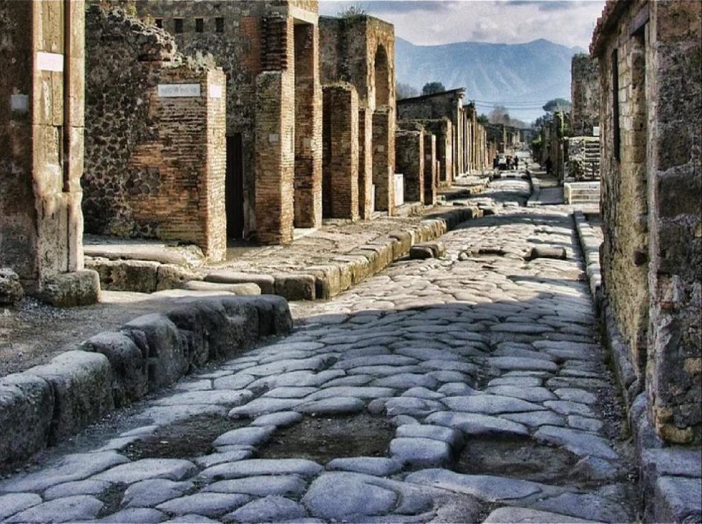 Römerstraße in Pompeji