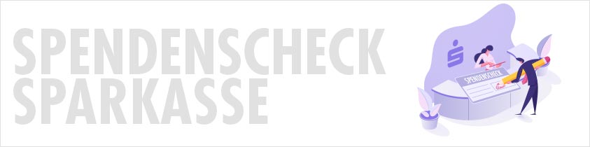 Spendenscheck Sparkasse