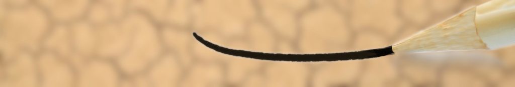 Kratzspuren auf babylonischen Tonscherben dokumentieren, wie der Griffel der Wirtin die ‚Biere’ ‚angezeichnet hat.
