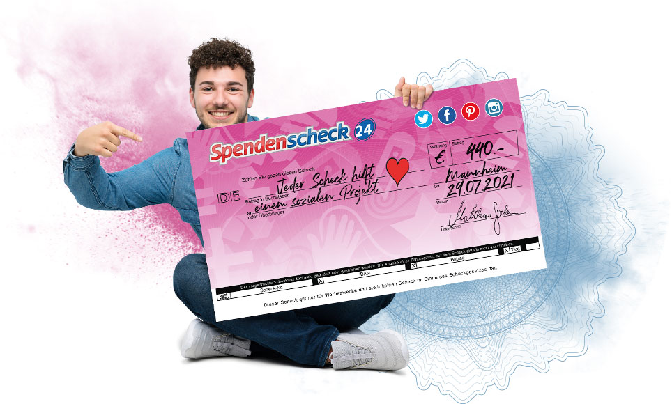 Volksbank Spendenschecks